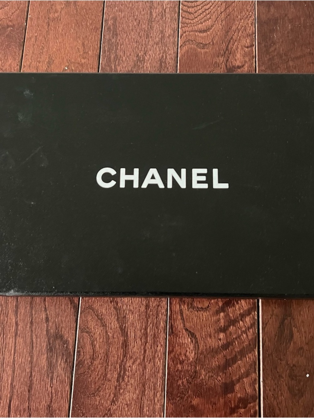 CHANEL Black and White Logo Gift Box